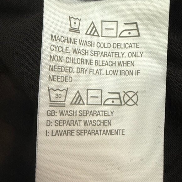 Black Long Sleeve Susan Graver Top Size Small Tie Back - Picture 7 of 9